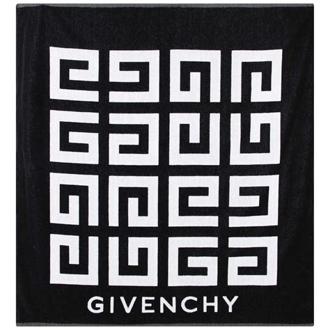 Givenchy Kids Serviette De Plage à Logo Intarsia .